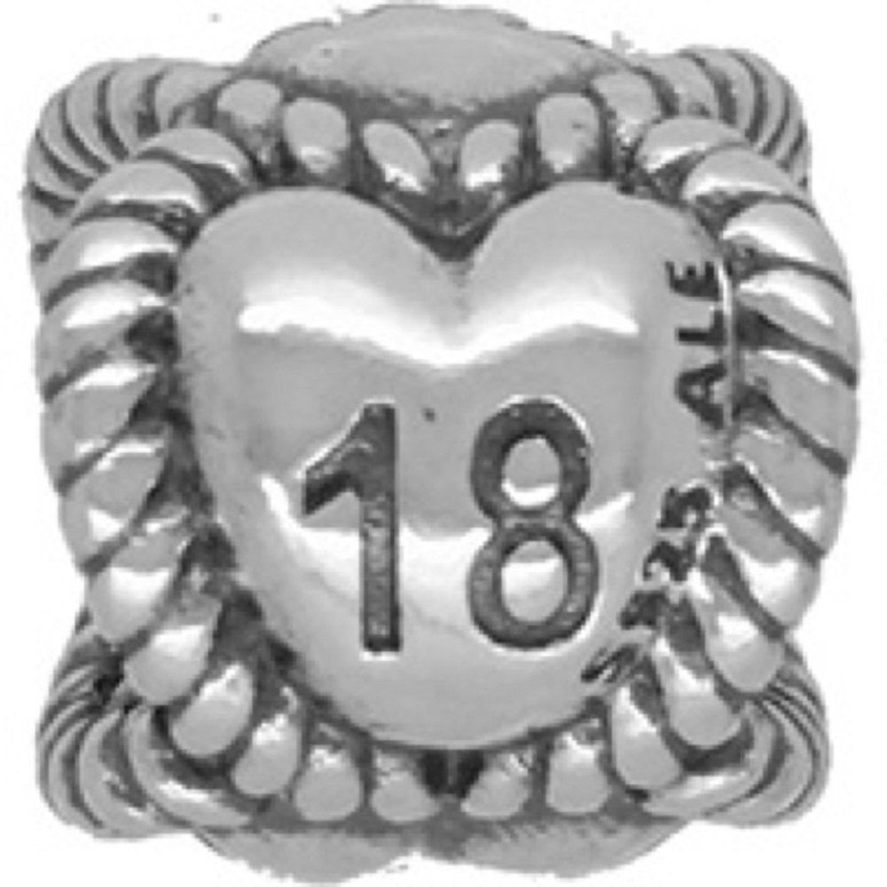 Authentic Pandora 18 Birthday Milestone Charm
